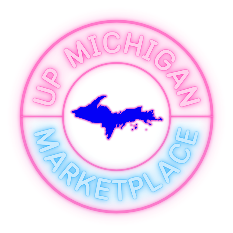 UP Michigan Marketplace Round Neon Sign UP Michigan Marketplace Round Neon Sign